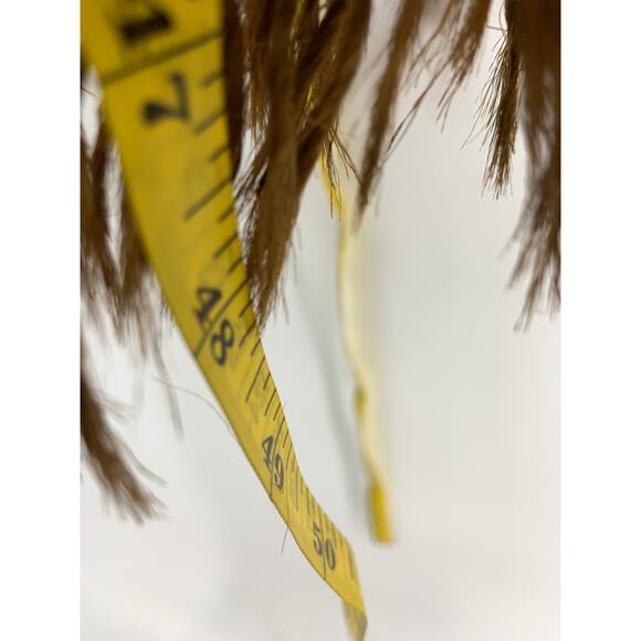 Vintage 60s 70s Macrame Plant Hanger Brown Wood Beads - Picture 4 of 4